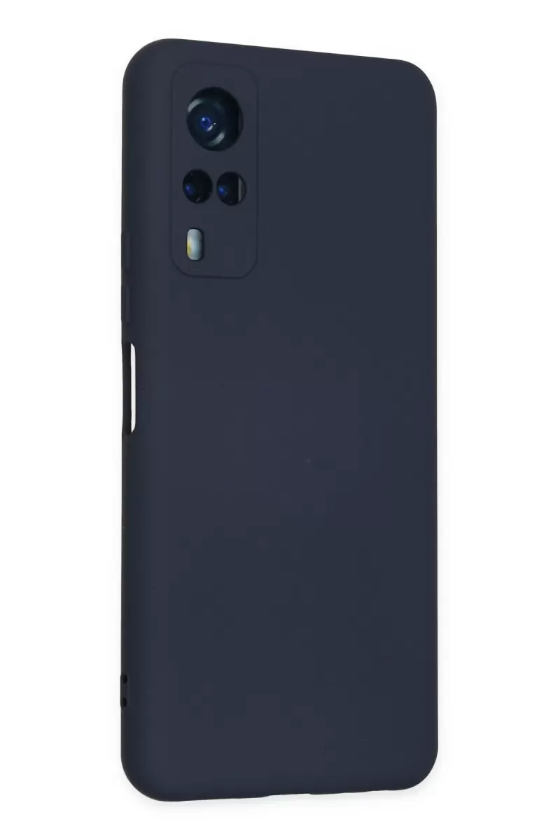 Newface Vivo Y53S Kılıf Nano içi Kadife Silikon - Lacivert
