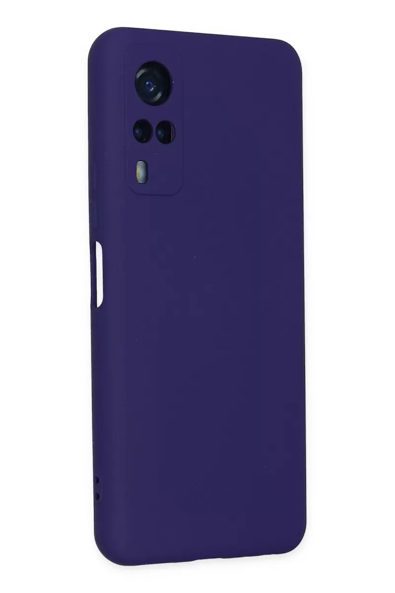 Newface Vivo Y53S Kılıf Nano içi Kadife Silikon - Mor