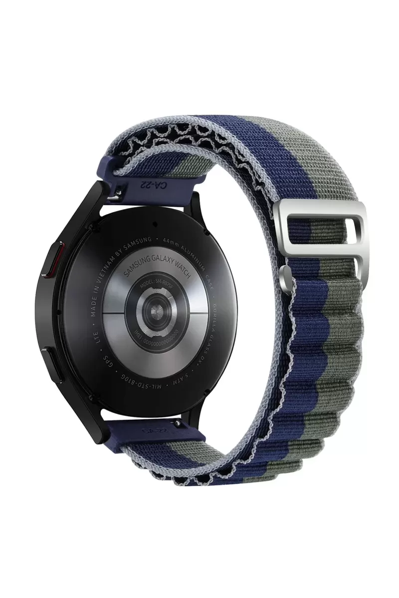 Newface Watch 22mm KR410 Kumaş Kordon - Lacivert-Yeşil