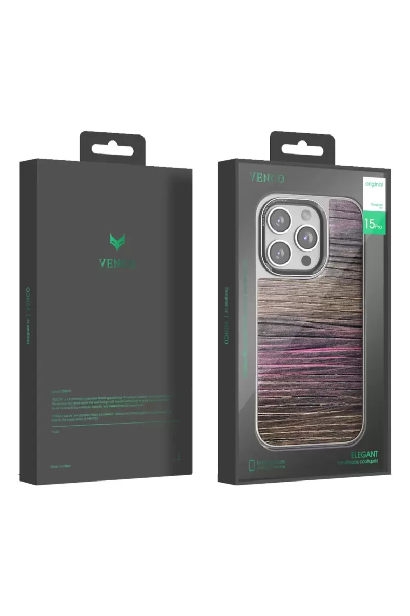 Venco Apple iPhone 14 Pro Wave Kapak - Kahverengi
