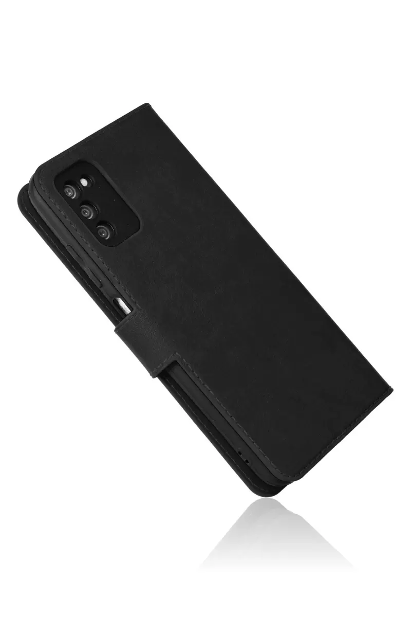 Newface Samsung Galaxy A03S Kılıf Trend S Plus Kapaklı Kılıf - Siyah