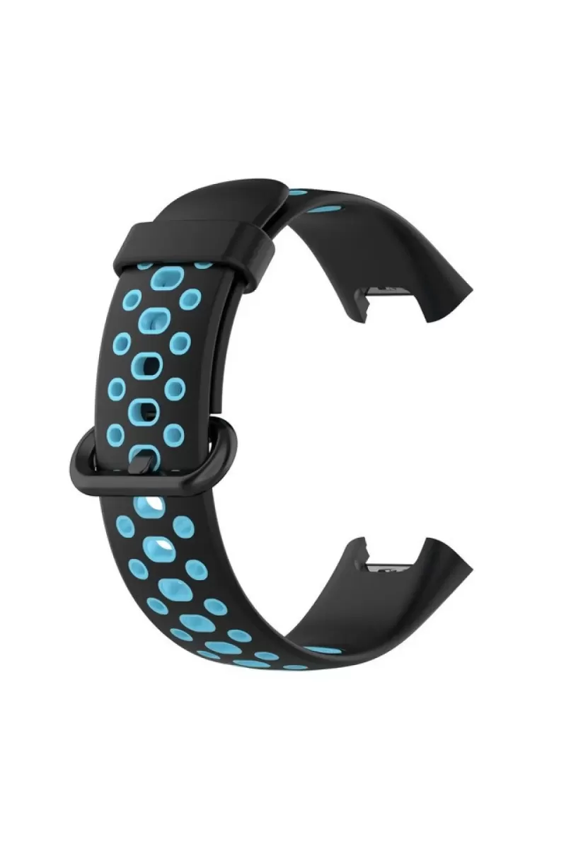 Newface Xiaomi Redmi Watch 2 Spor Delikli Kordon - Siyah-Mavi