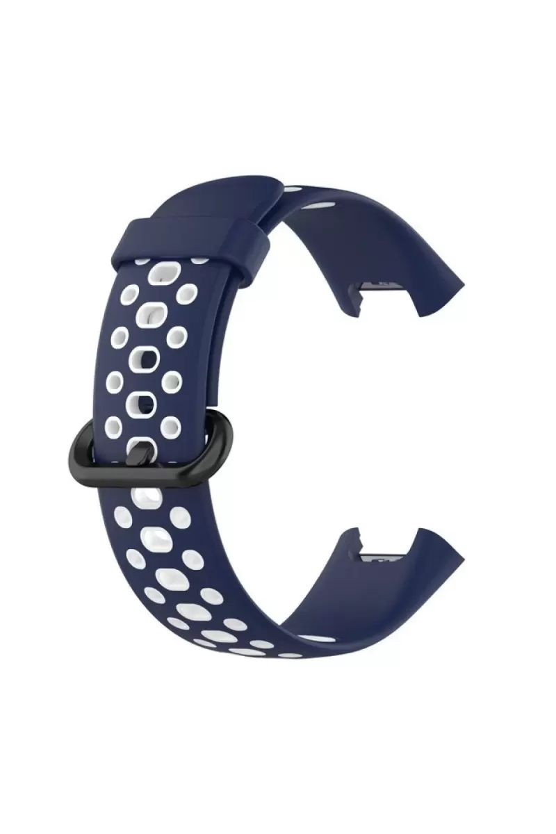 Newface Xiaomi Redmi Watch 2 Spor Delikli Kordon - Lacivert-Beyaz