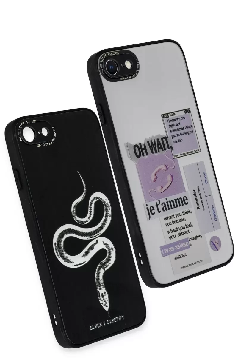 Newface Apple iPhone 7 Kılıf Mirror Desenli Kapak - Mirror - 4