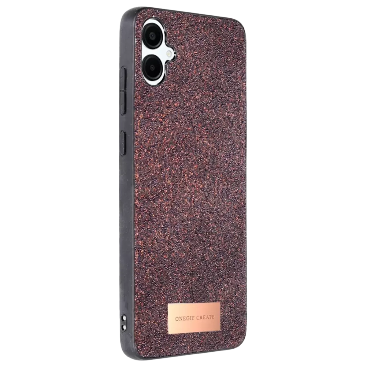 Onegif Samsung Galaxy A06 Bright Simli Kapak - Derin Mor