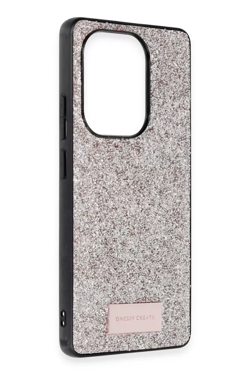 Onegif Xiaomi Redmi Note 13 Pro 4G Bright Simli Kapak - Gold