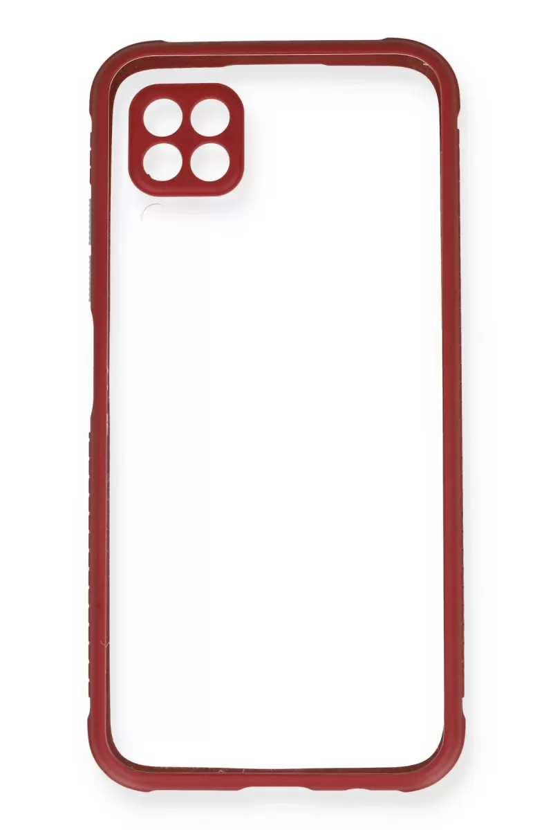 Newface Huawei P40 Lite Kılıf Miami Şeffaf Silikon - Fuşya