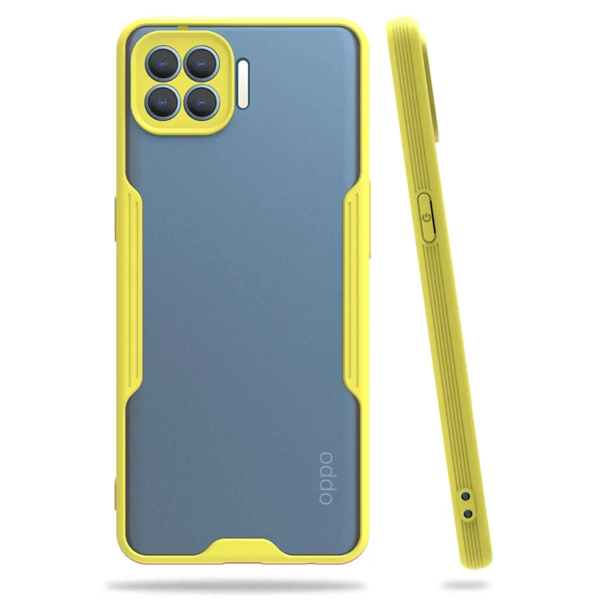 Newface Oppo Reno 4 Lite Kılıf Platin Silikon - Sarı