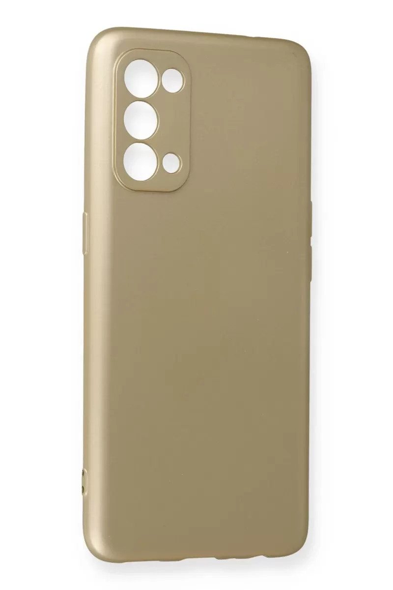 Newface Oppo Reno 5 Pro Kılıf First Silikon - Gold