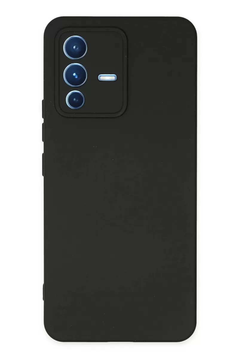 Newface Vivo V23 5G Kılıf Nano içi Kadife Silikon - Siyah