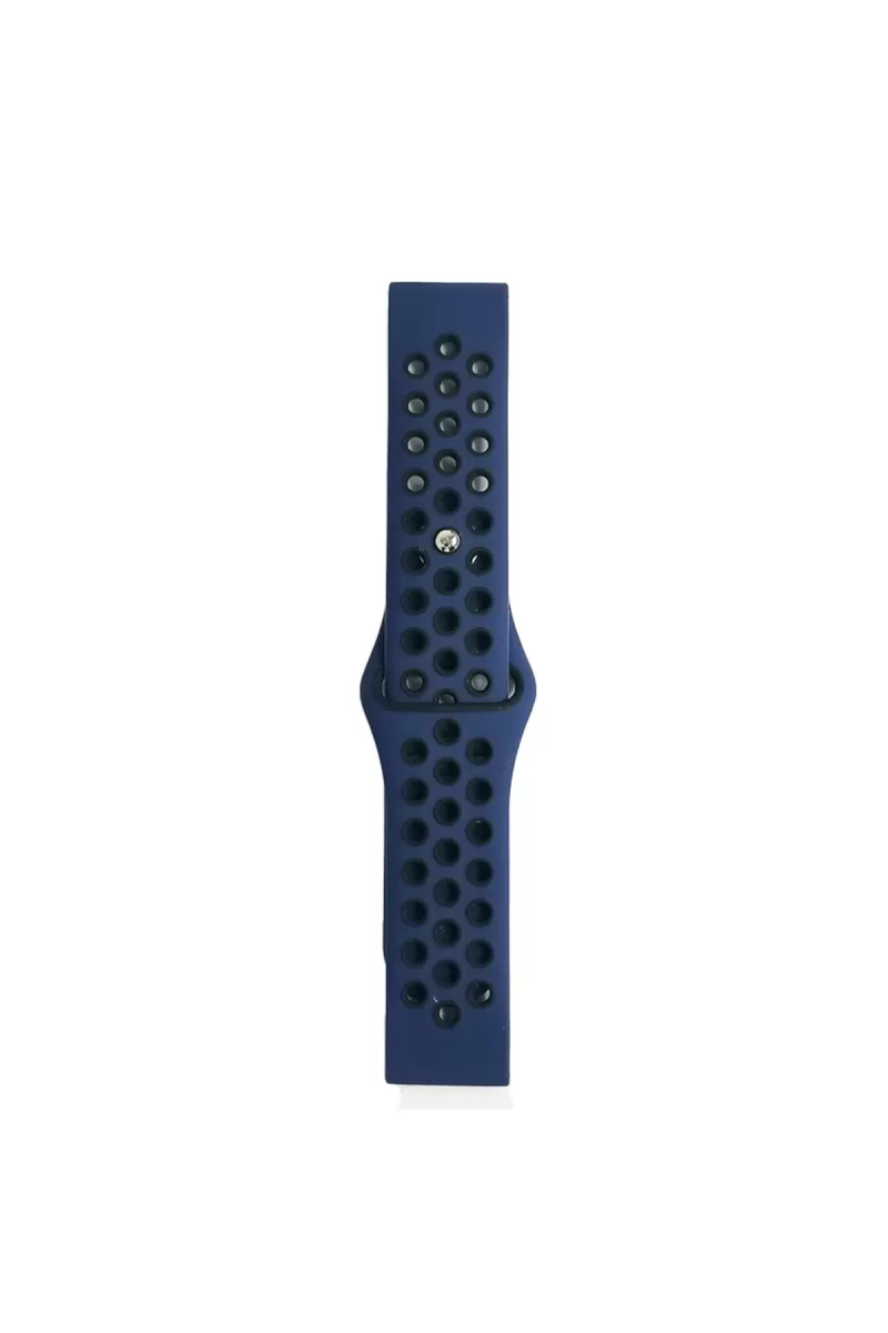 Newface Watch 22mm Spor Delikli Kordon - Lacivert-Siyah