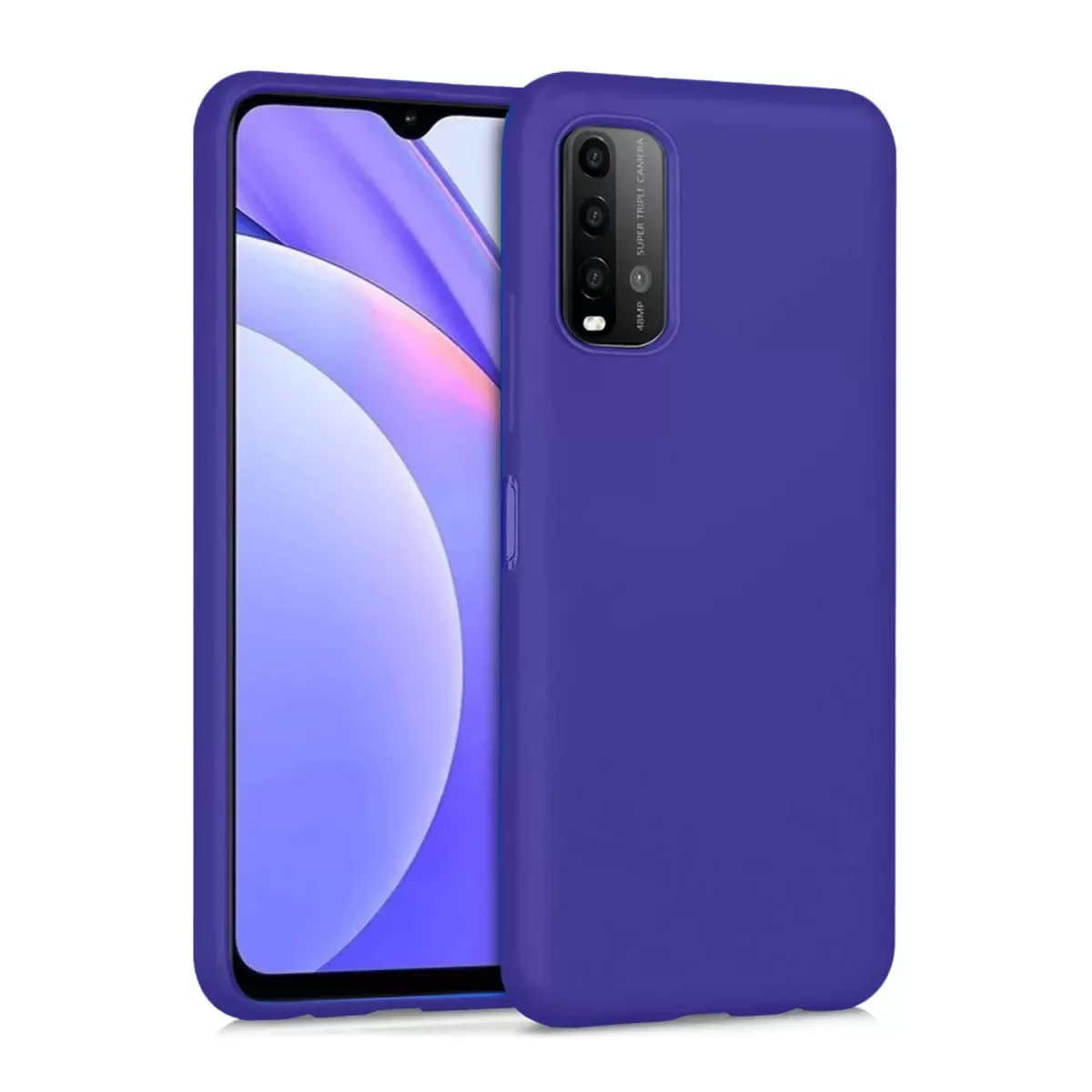 Newface Xiaomi Redmi 9T Kılıf Nano içi Kadife Silikon - Mor