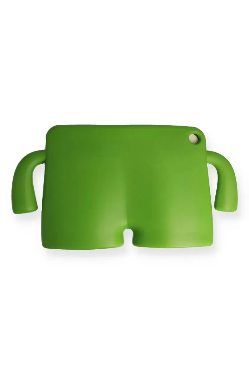 Newface Apple iPad 10.2 (7.nesil) Kılıf Karakter Tablet Silikon - Yeşil