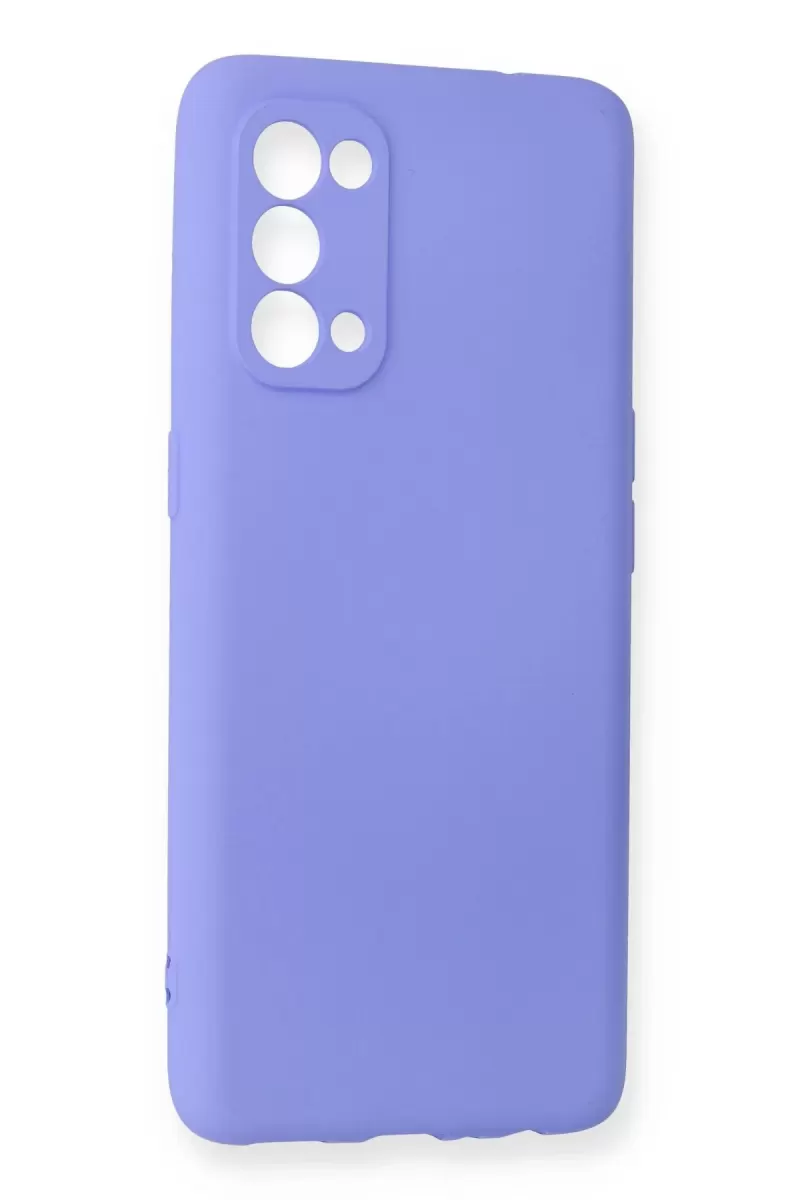 Newface Oppo Reno 5 Pro Kılıf First Silikon - Lila