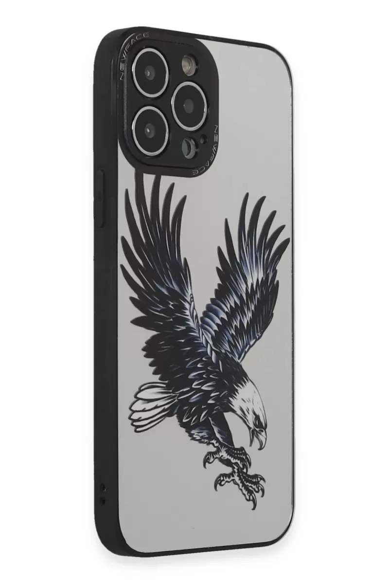 Newface Apple iPhone 14 Pro Kılıf Mirror Desenli Kapak - Mirror - 1