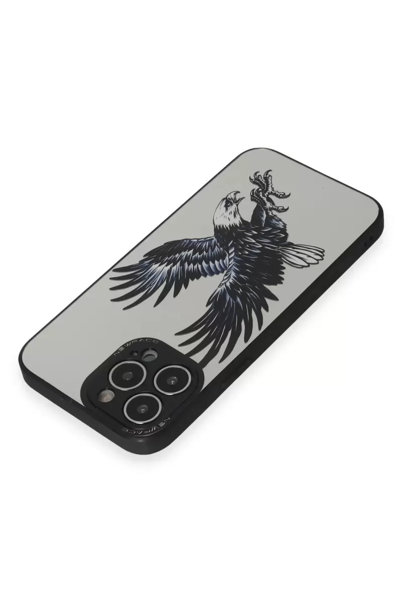 Newface Apple iPhone 14 Pro Kılıf Mirror Desenli Kapak - Mirror - 1