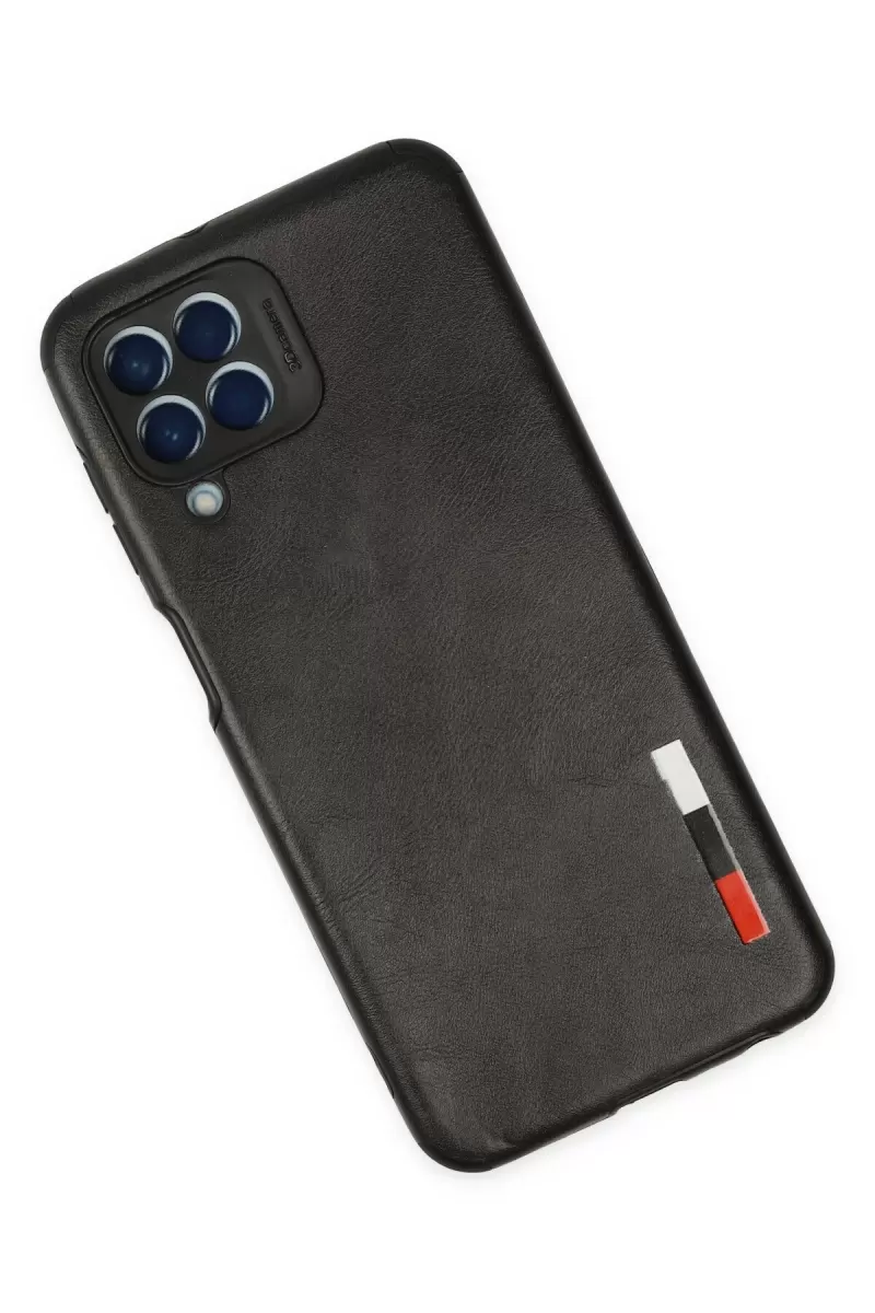 Newface Samsung Galaxy M33 Kılıf Loop Deri Silikon - Siyah
