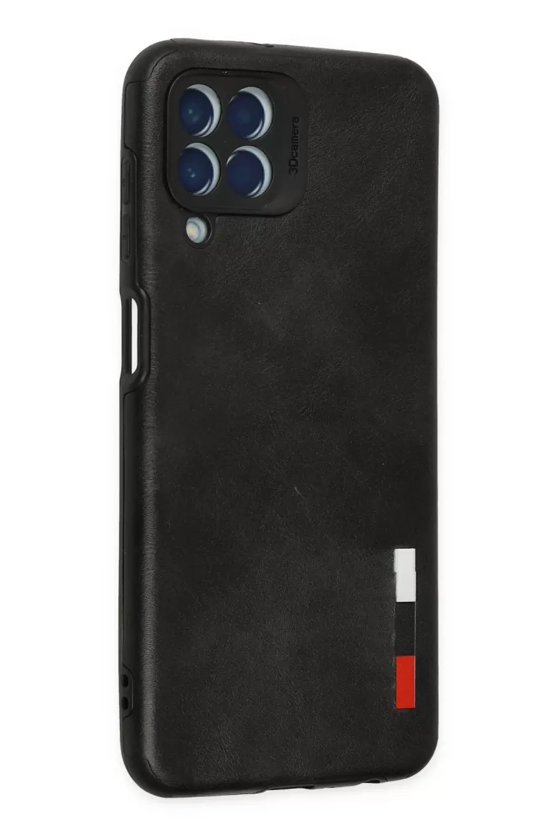 Newface Samsung Galaxy M33 Kılıf Loop Deri Silikon - Siyah