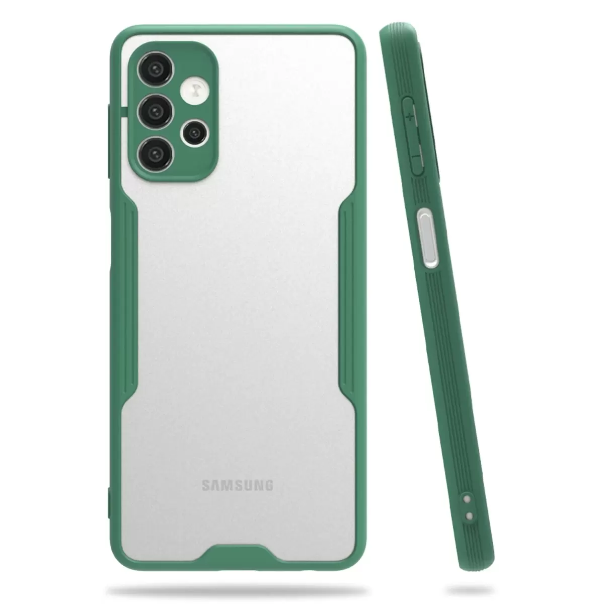 Newface Samsung Galaxy A72 Kılıf Platin Silikon - Yeşil