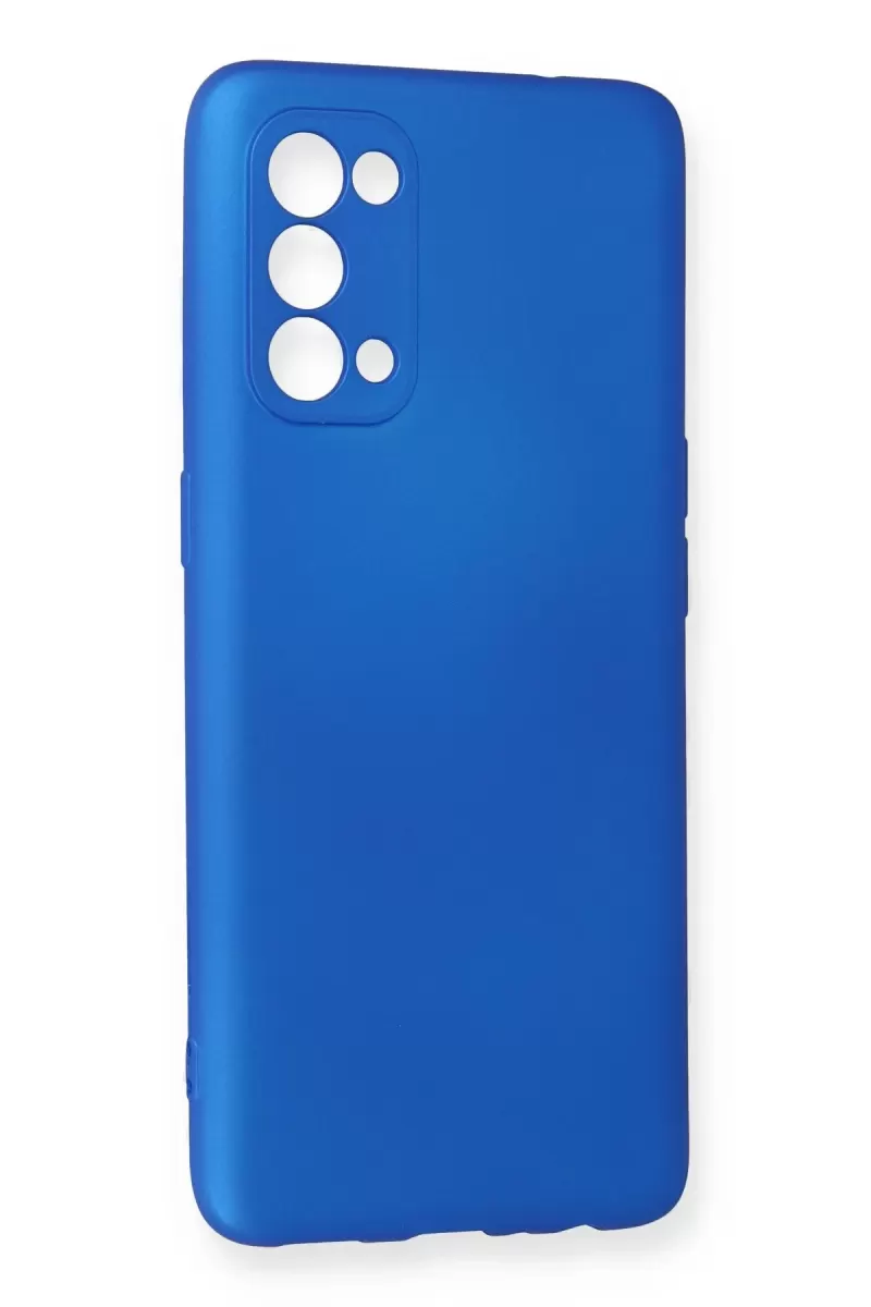 Newface Oppo Reno 5 Kılıf First Silikon - Mavi