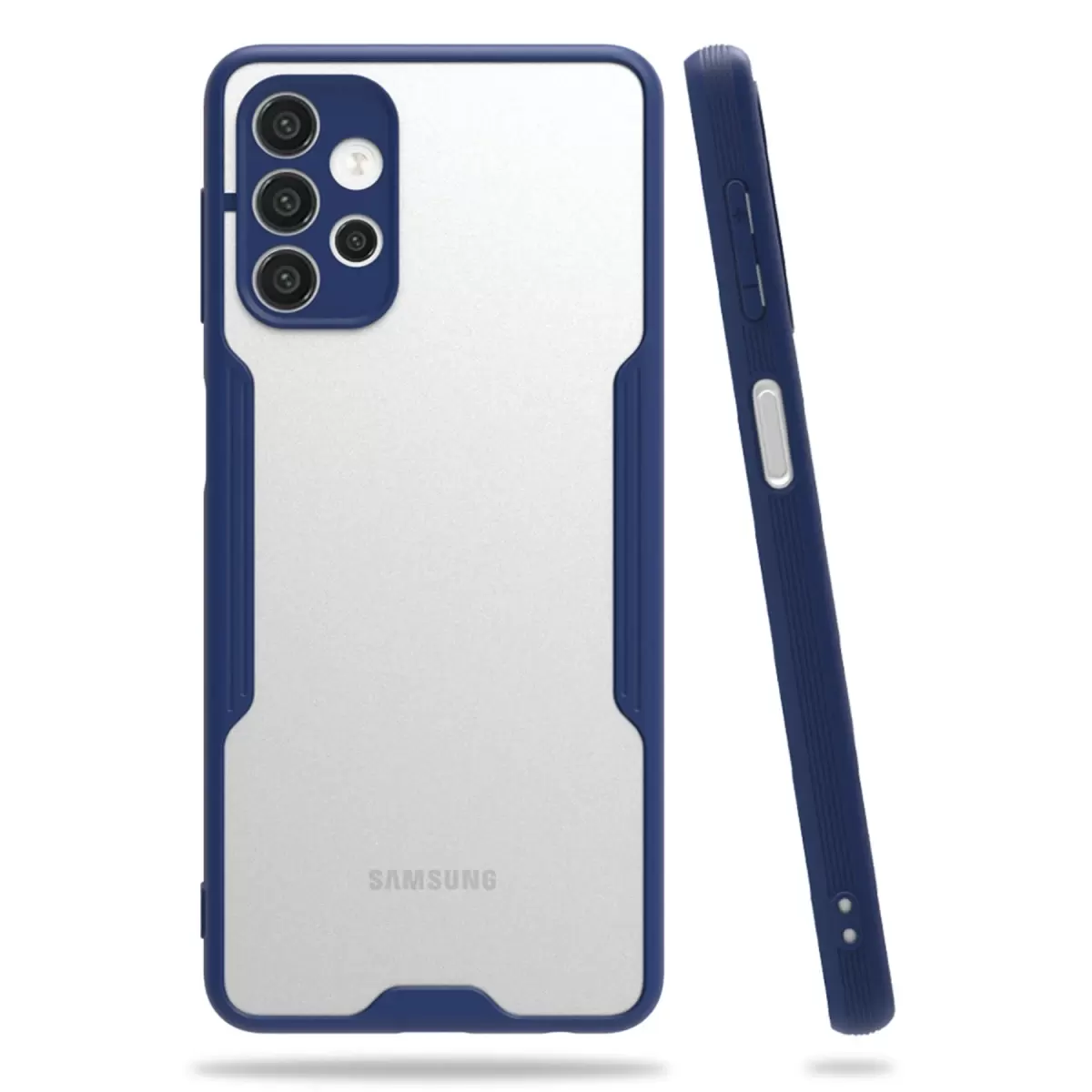 Newface Samsung Galaxy A72 Kılıf Platin Silikon - Lacivert