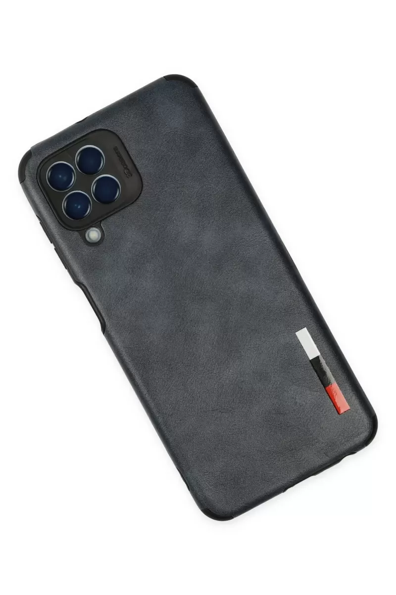 Newface Samsung Galaxy M33 Kılıf Loop Deri Silikon - Lacivert