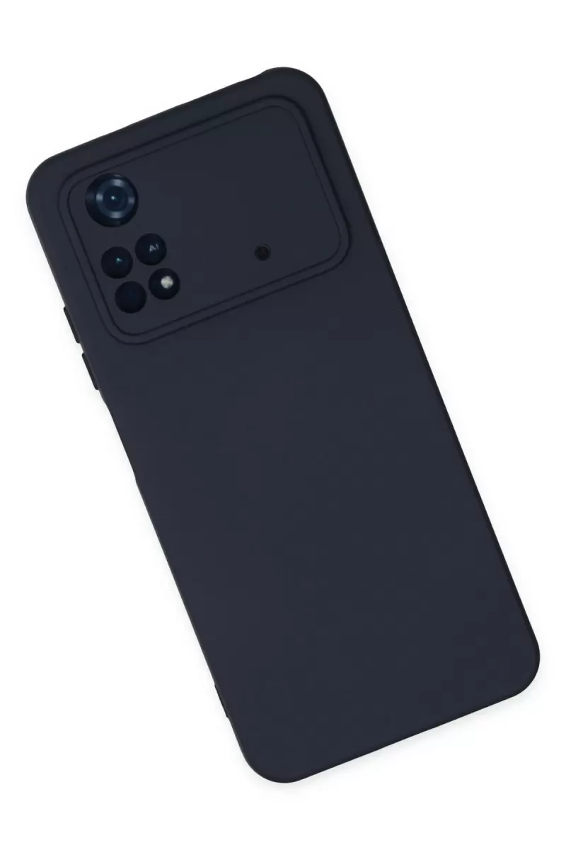 Newface Xiaomi Poco M4 Pro 4G Kılıf Nano içi Kadife Silikon - Lacivert