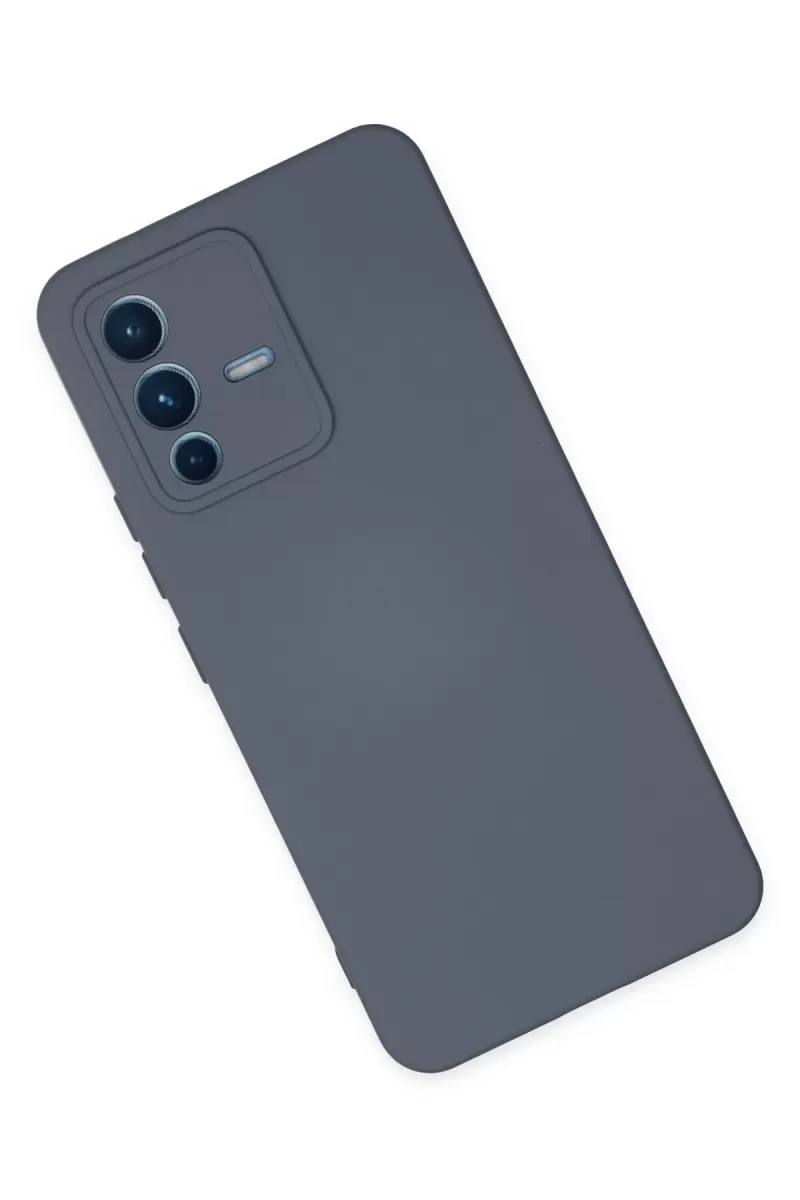 Newface Vivo V23 5G Kılıf Nano içi Kadife Silikon - Gri