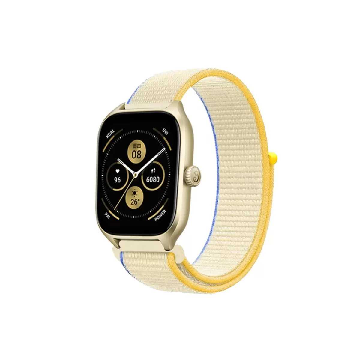 Newface Watch 22mm Hasırlı Cırtcırtlı Kordon - Beyaz