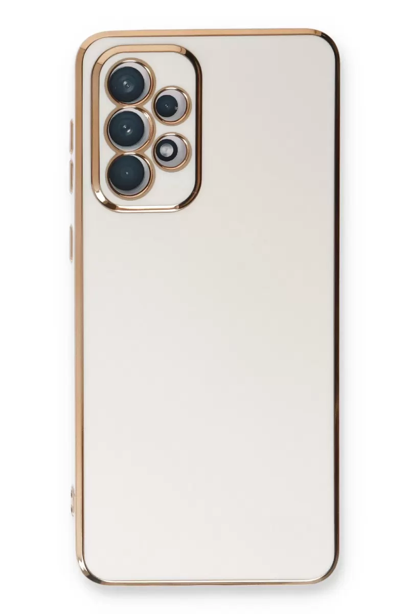 Newface Samsung Galaxy A33 5G Kılıf Volet Silikon - Beyaz