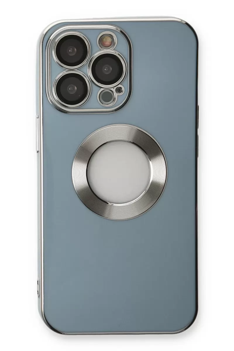 Newface Apple iPhone 13 Pro Max Kılıf Store Silikon - Sierra Blue