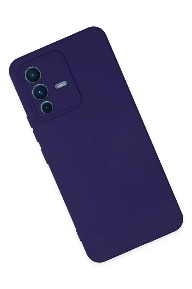 Newface Vivo V23 5G Kılıf Nano içi Kadife Silikon - Mor