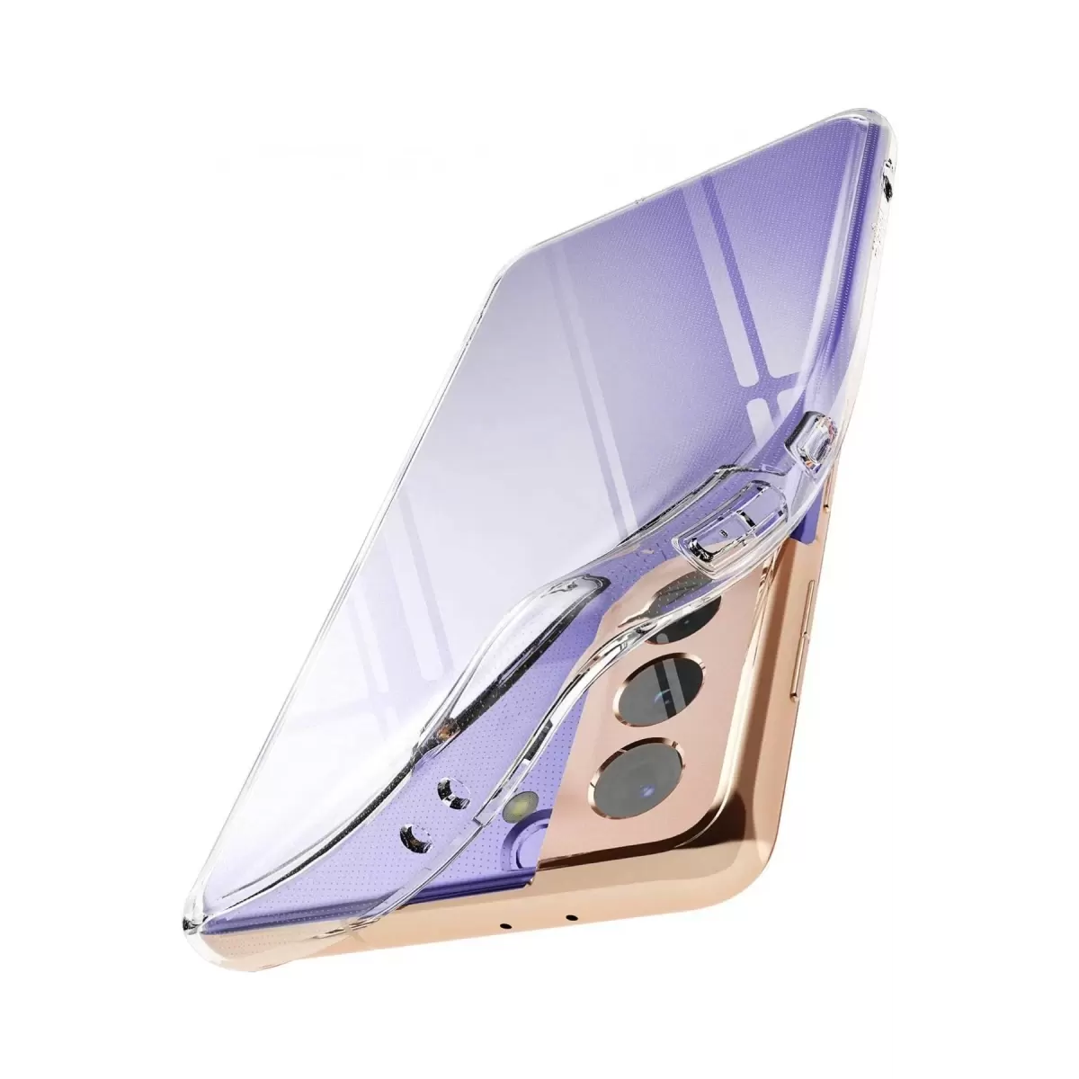 Newface Samsung Galaxy S21 Plus Kılıf Lüx Şeffaf Silikon