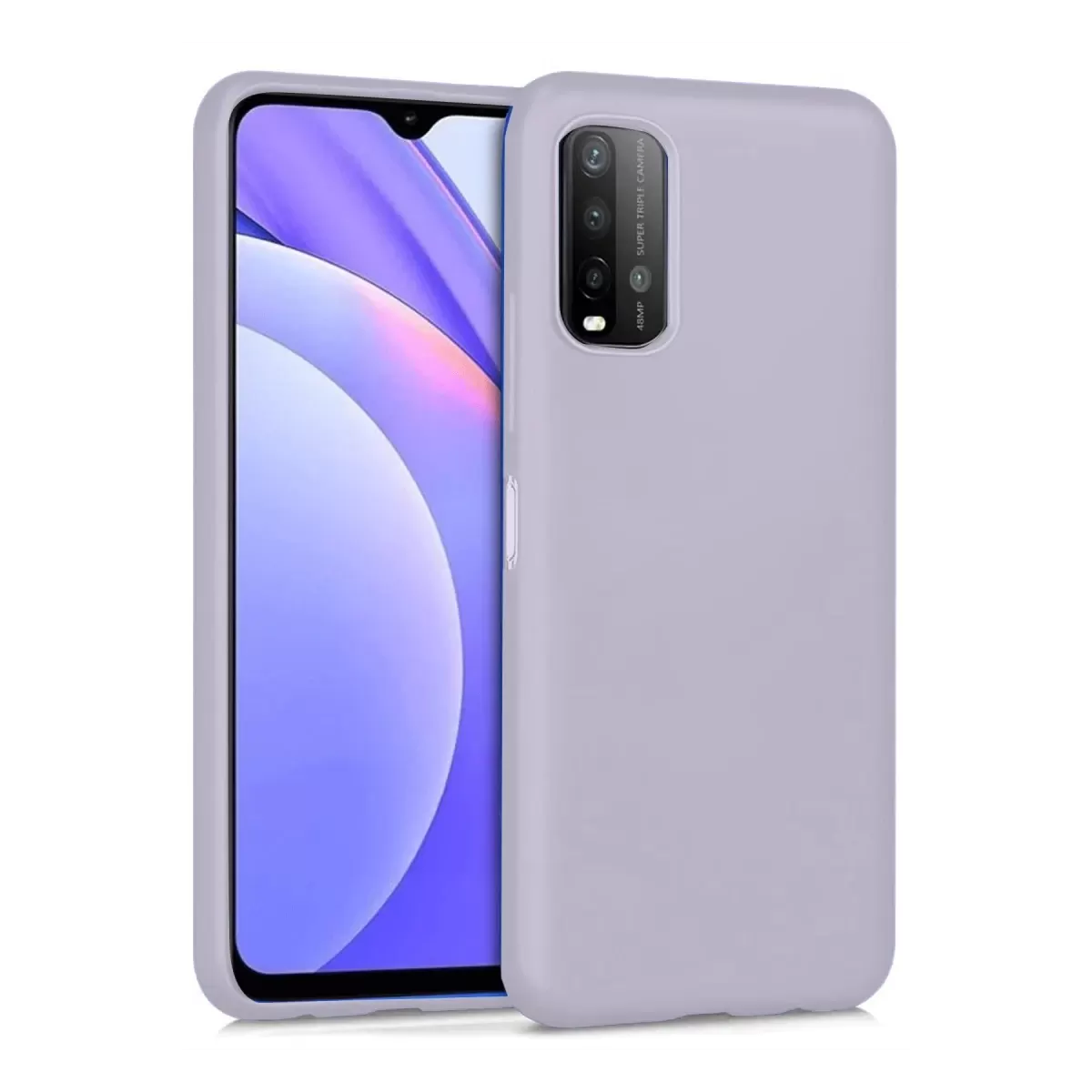 Newface Xiaomi Redmi 9T Kılıf Nano içi Kadife Silikon - Lila