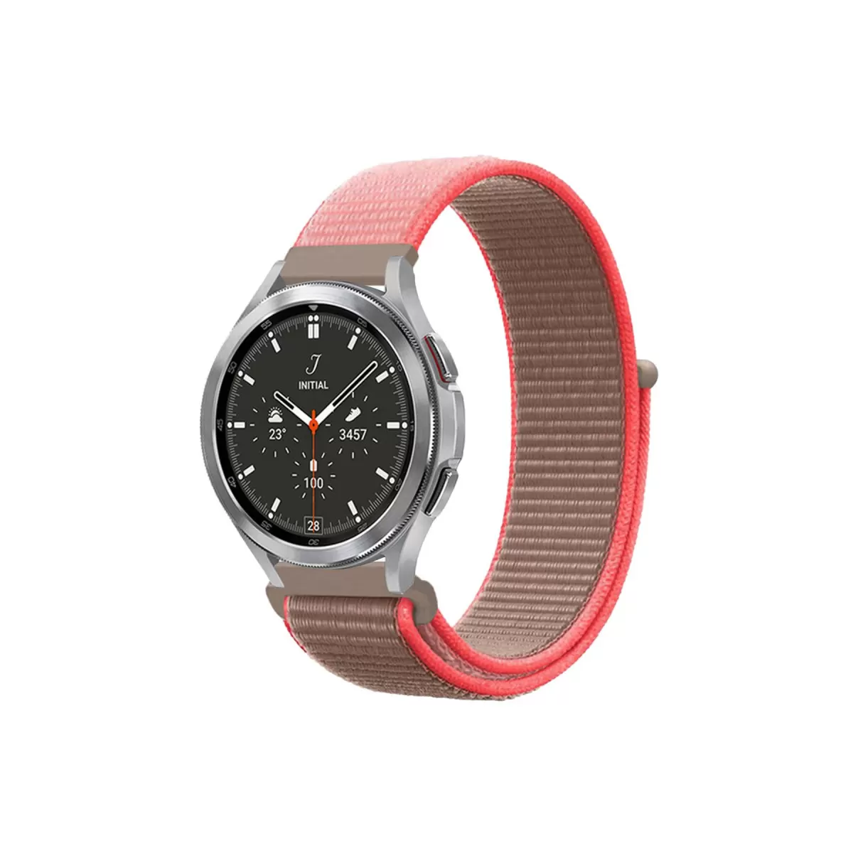 Newface Watch 22mm Hasırlı Cırtcırtlı Kordon - Pembe