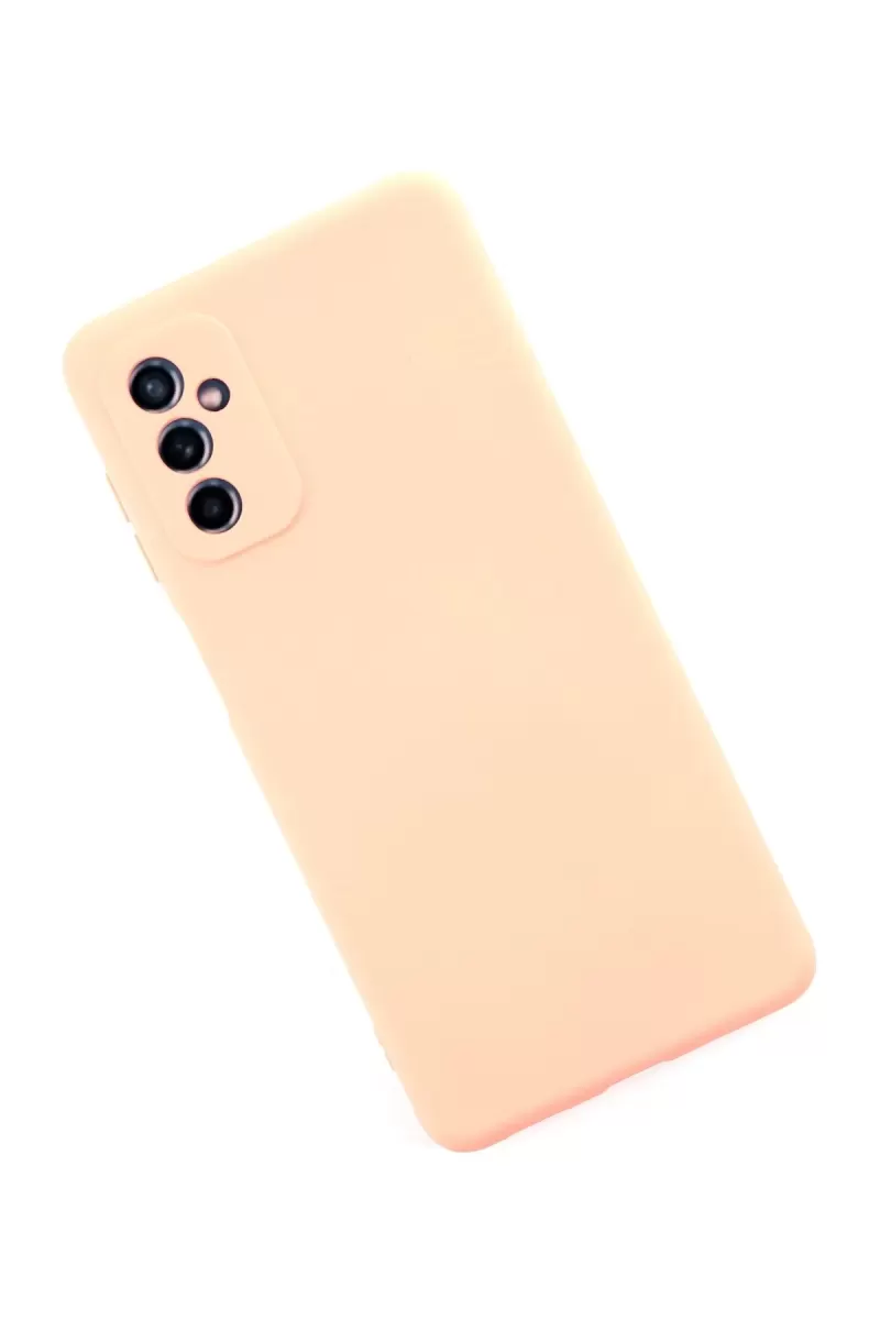 Newface Samsung Galaxy M52 5G Kılıf Nano içi Kadife Silikon - Pudra