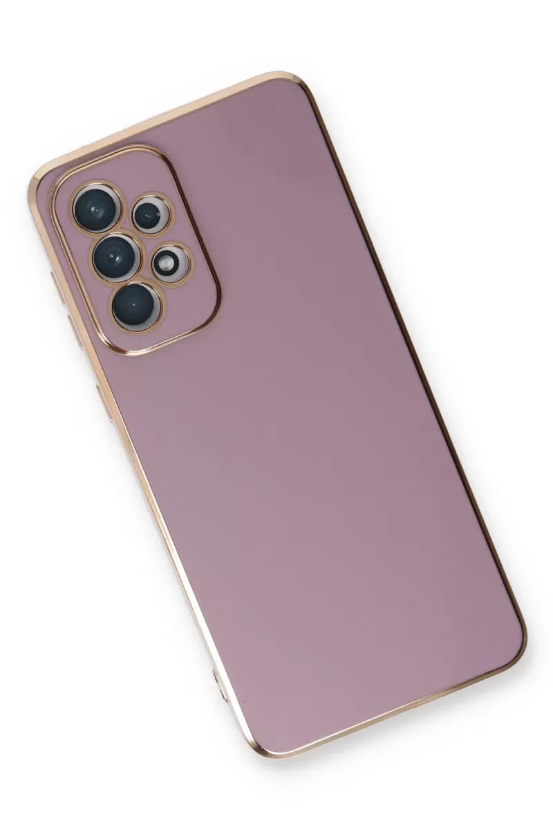 Newface Samsung Galaxy A33 5G Kılıf Volet Silikon - Mor