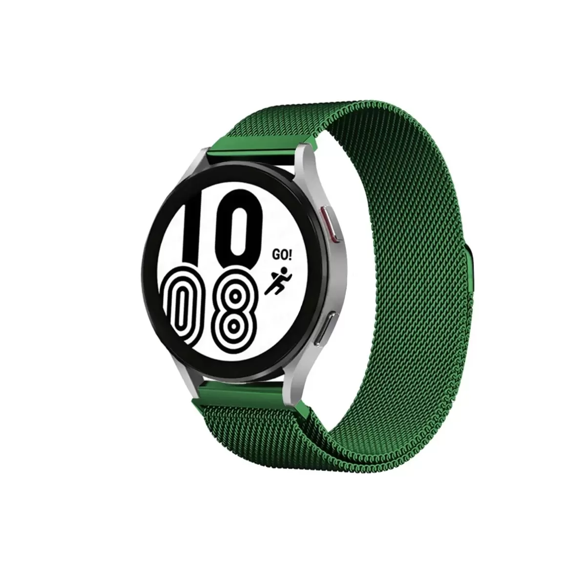 Newface Samsung Galaxy Watch 4 Metal Mıknatıslı Kordon - Haki Yeşil