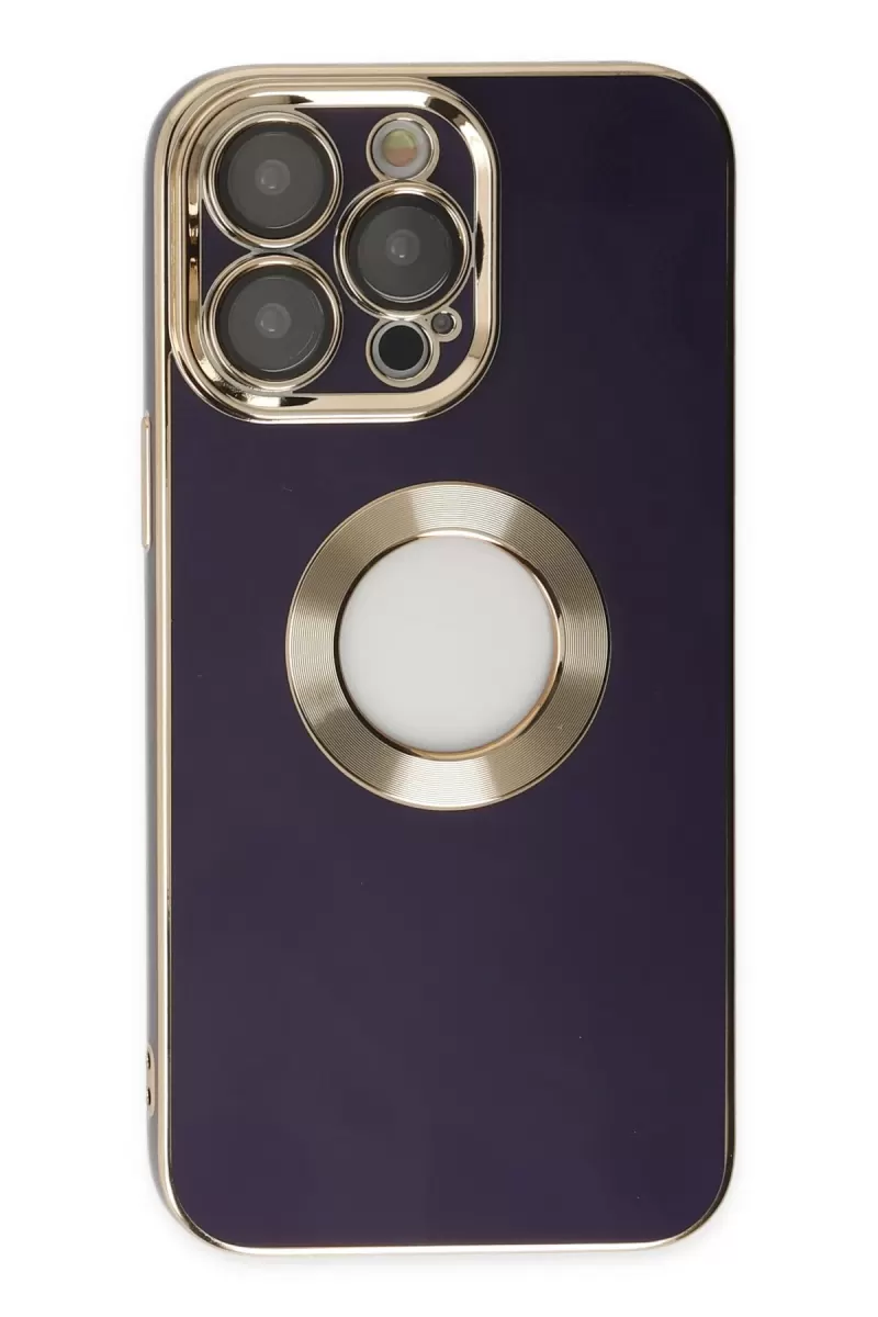 Newface Apple iPhone 13 Pro Max Kılıf Store Silikon - Derin Mor