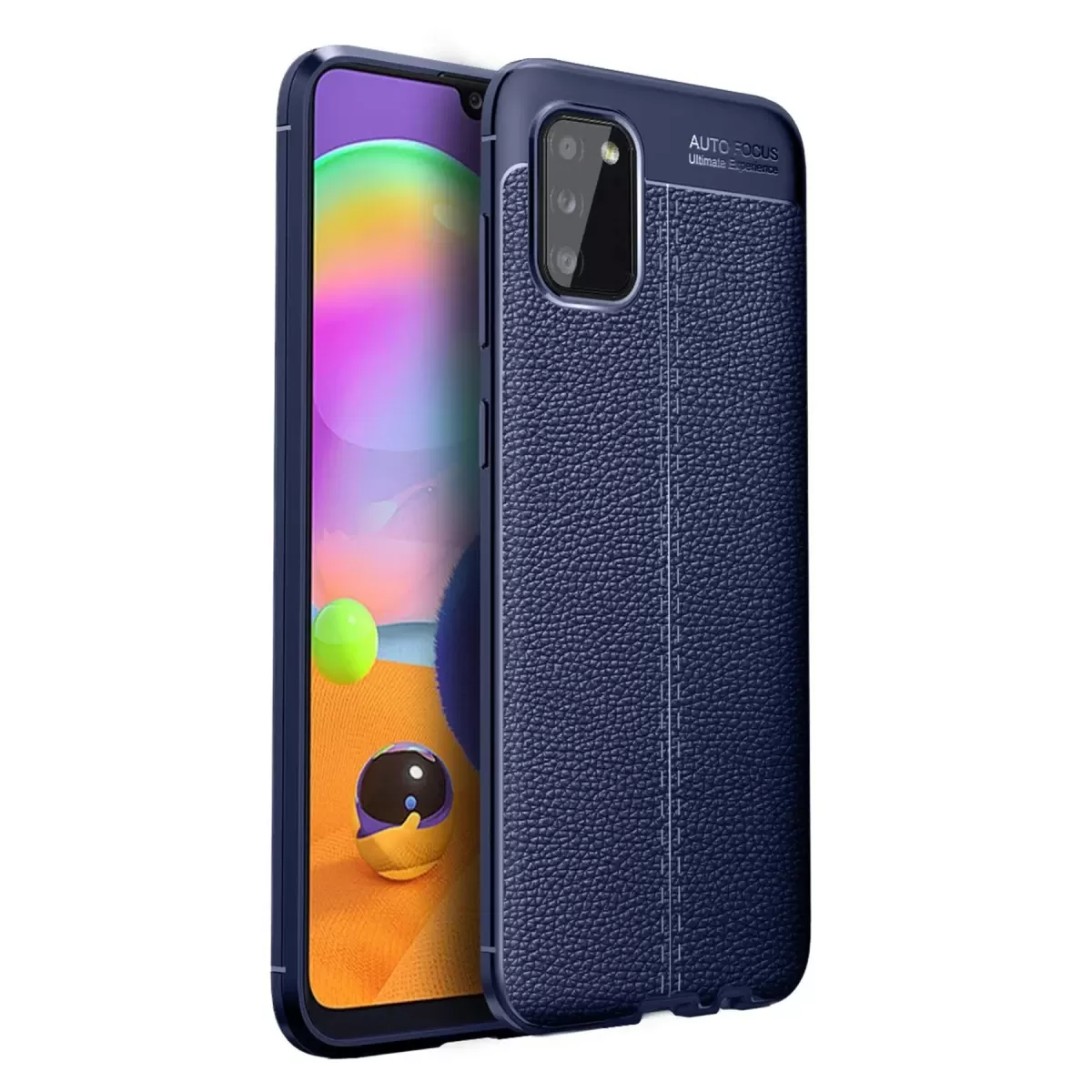 Newface Samsung Galaxy A02S Kılıf Auto Focus Kapak - Lacivert