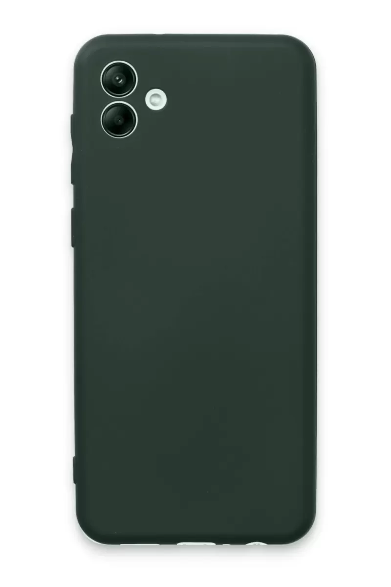 Newface Samsung Galaxy A04E Kılıf First Silikon - Koyu Yeşil