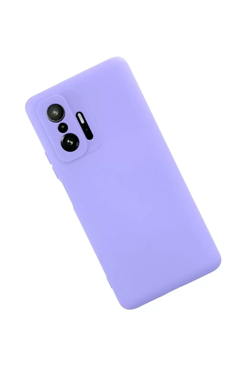 Newface Xiaomi Mi 11T Pro Kılıf Nano içi Kadife Silikon - Lila