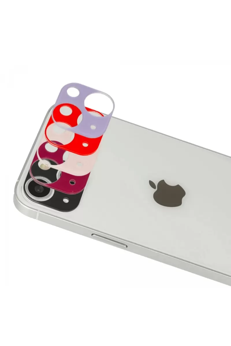 Newface Apple iPhone 13 Rainbow Kamera Lens Koruma Cam - Rose Gold