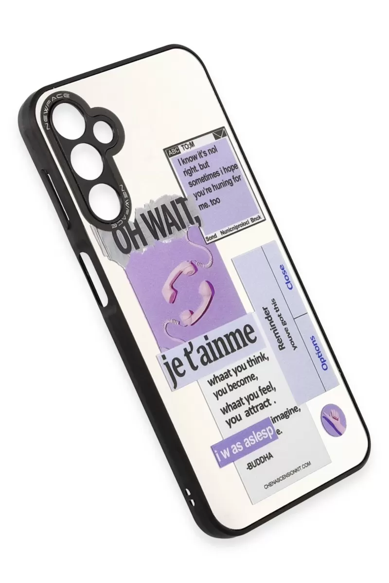Newface Samsung Galaxy A14 4G Kılıf Mirror Desenli Kapak - Mirror - 4