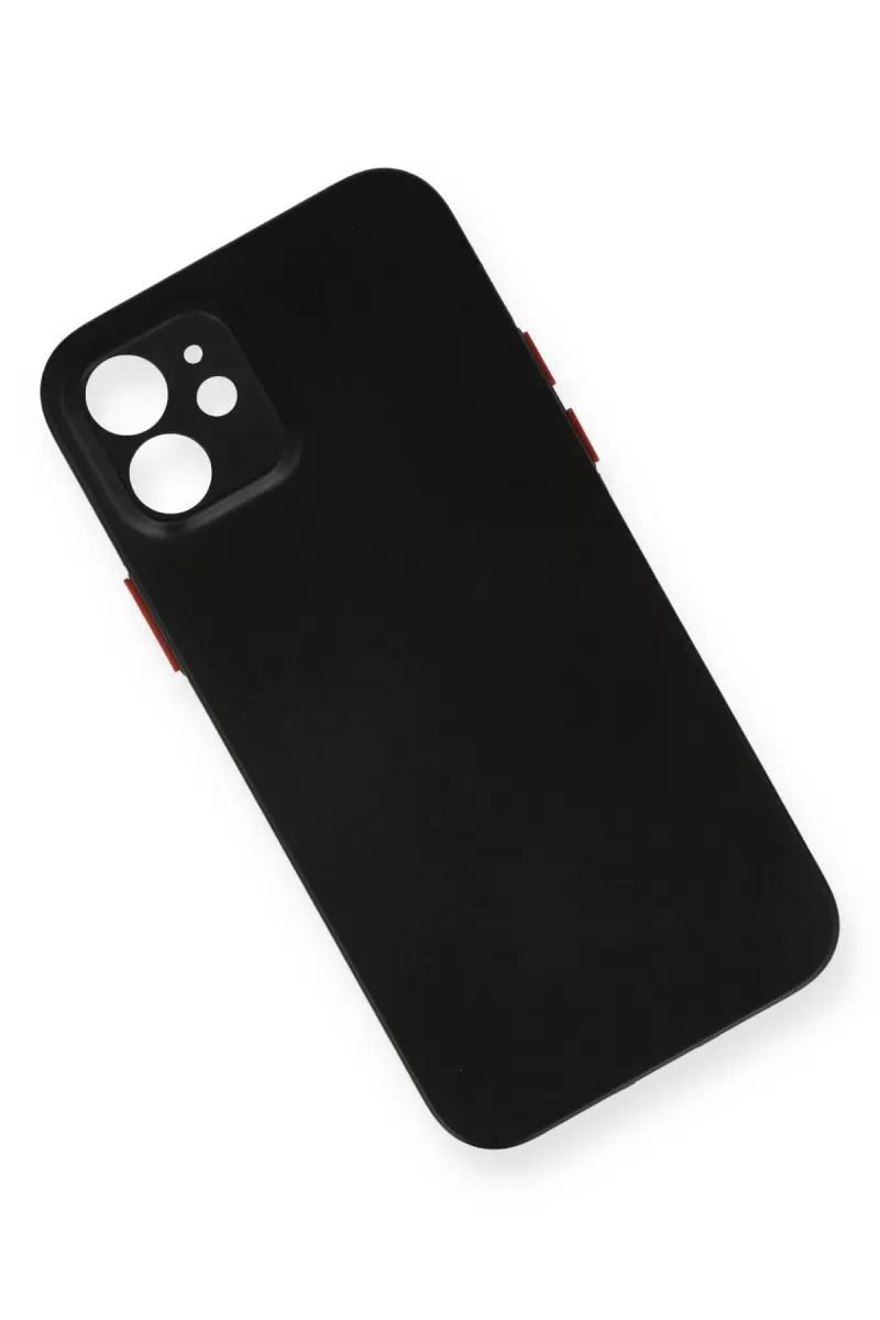 Newface Apple iPhone 12 Kılıf PP Ultra İnce Kapak - Siyah