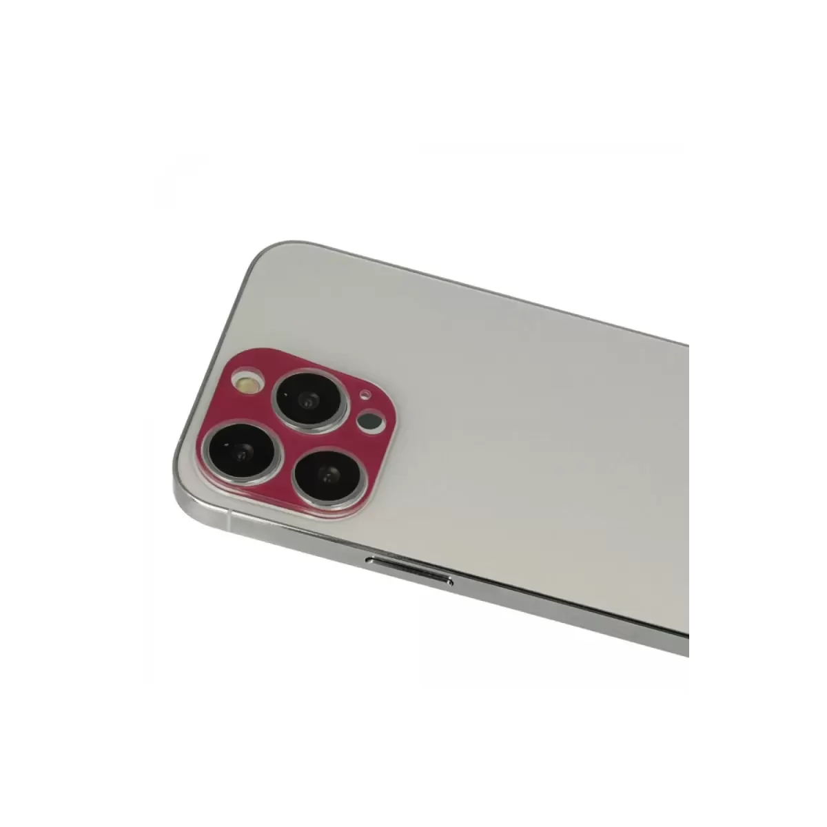 Newface Apple iPhone 13 Pro Max Rainbow Kamera Lens Koruma Cam - Koyu Kırmızı