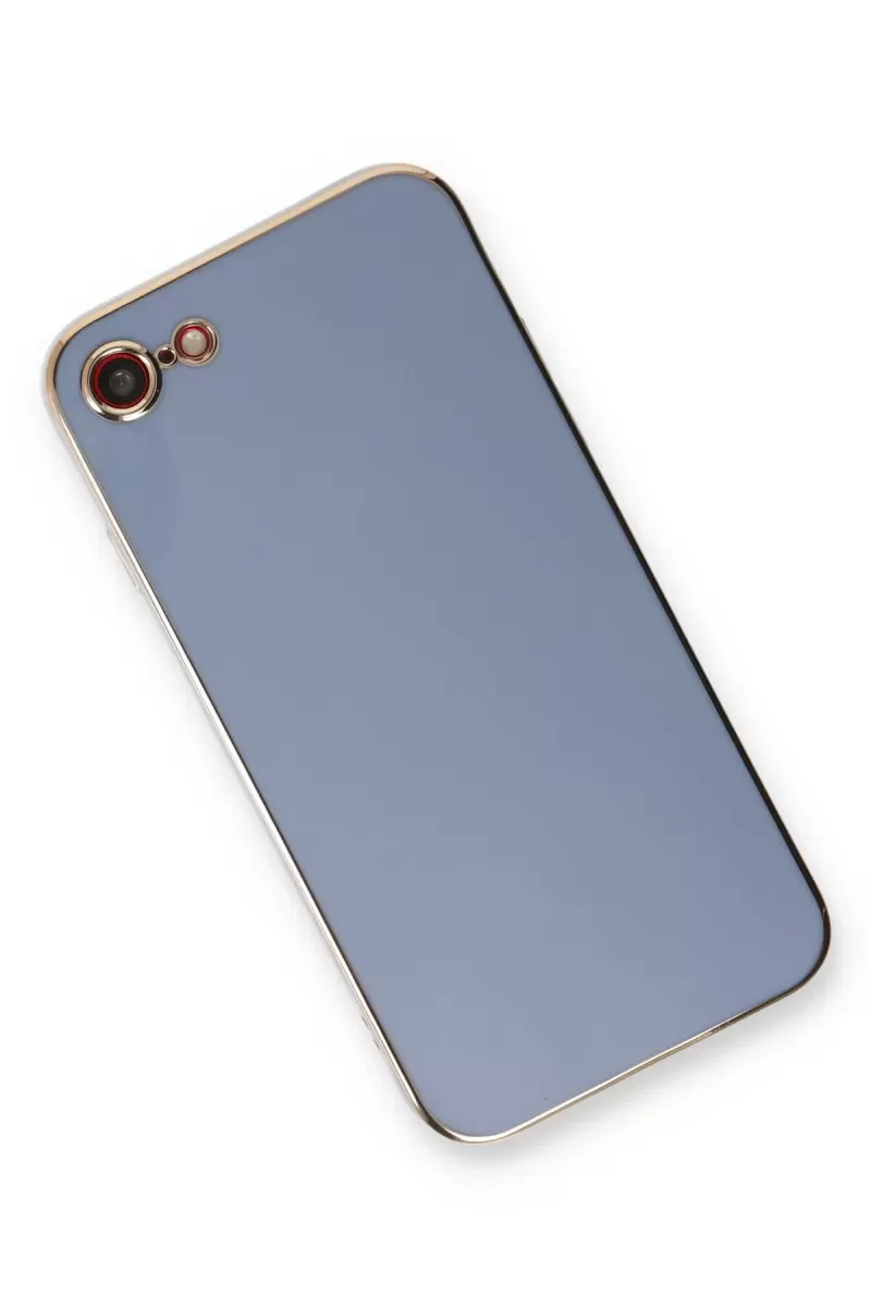 Newface Apple iPhone 7 Kılıf Volet Silikon - Mavi
