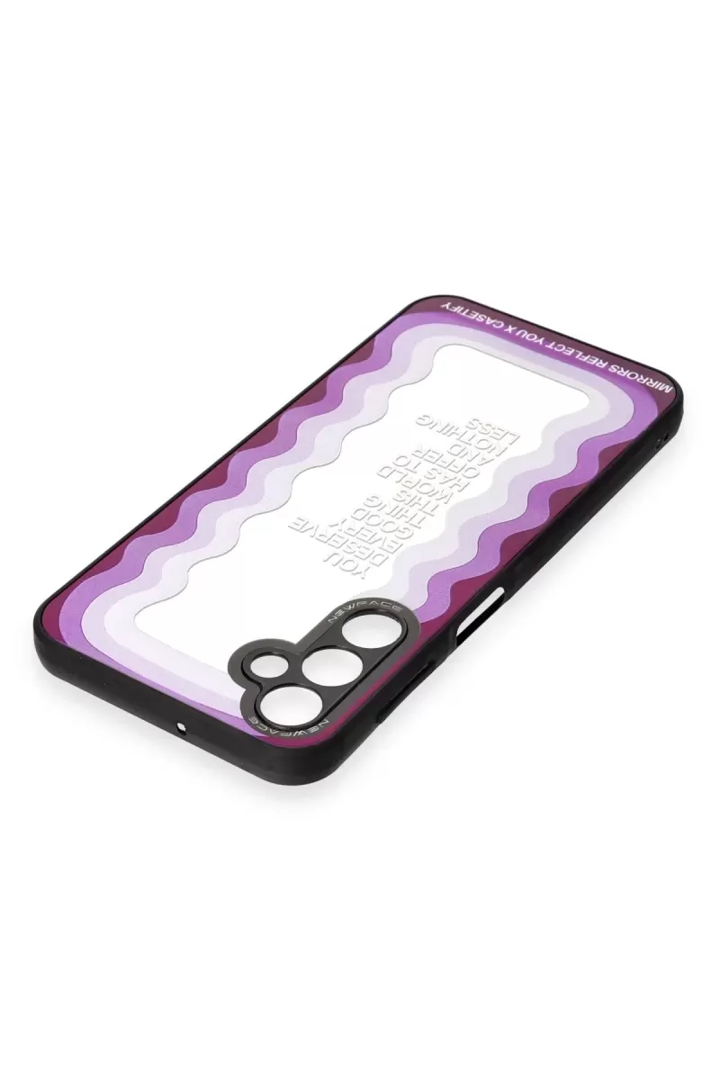 Newface Samsung Galaxy A14 4G Kılıf Mirror Desenli Kapak - Mirror - 5