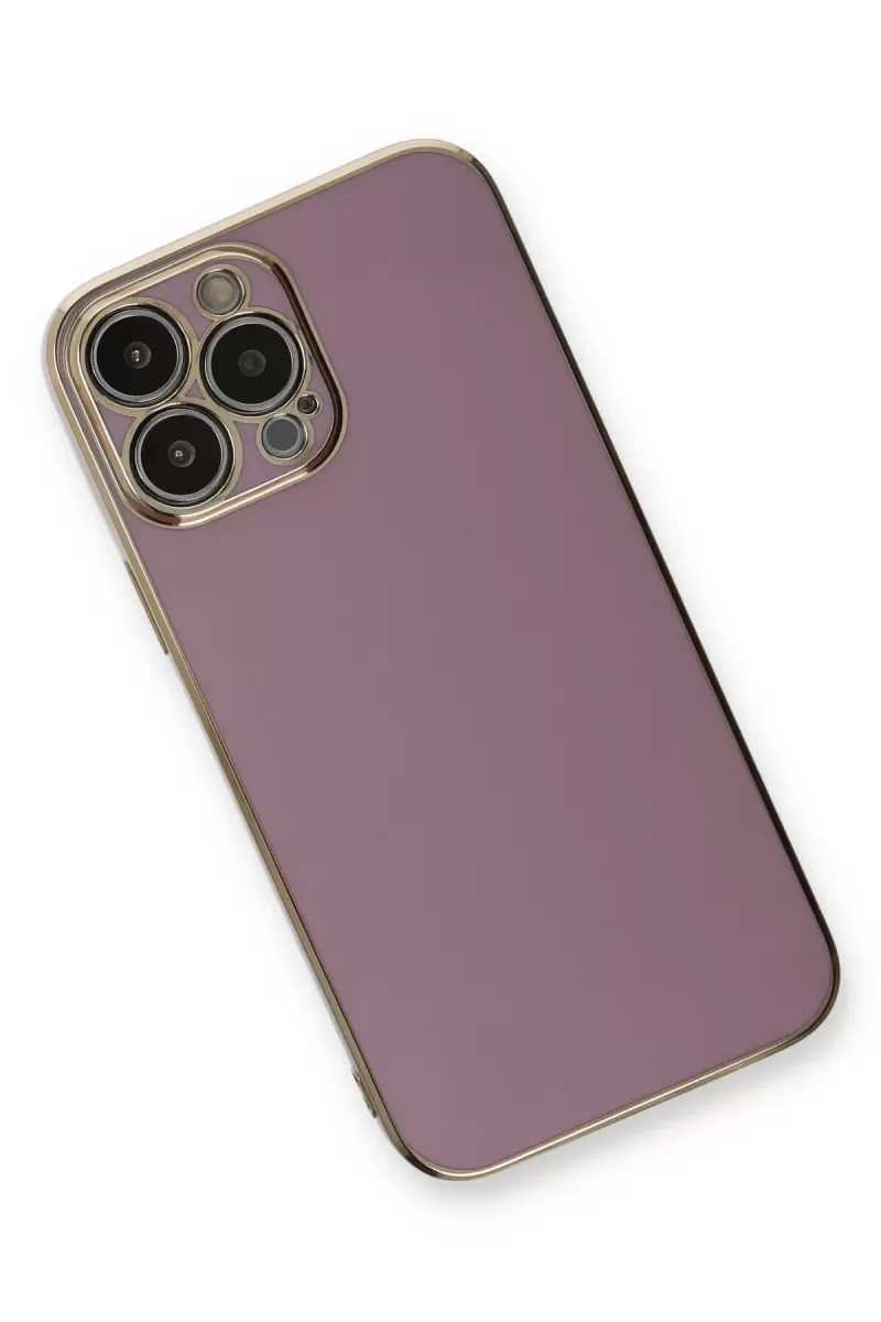 Newface Apple iPhone 13 Pro Max Kılıf Volet Silikon - Mor