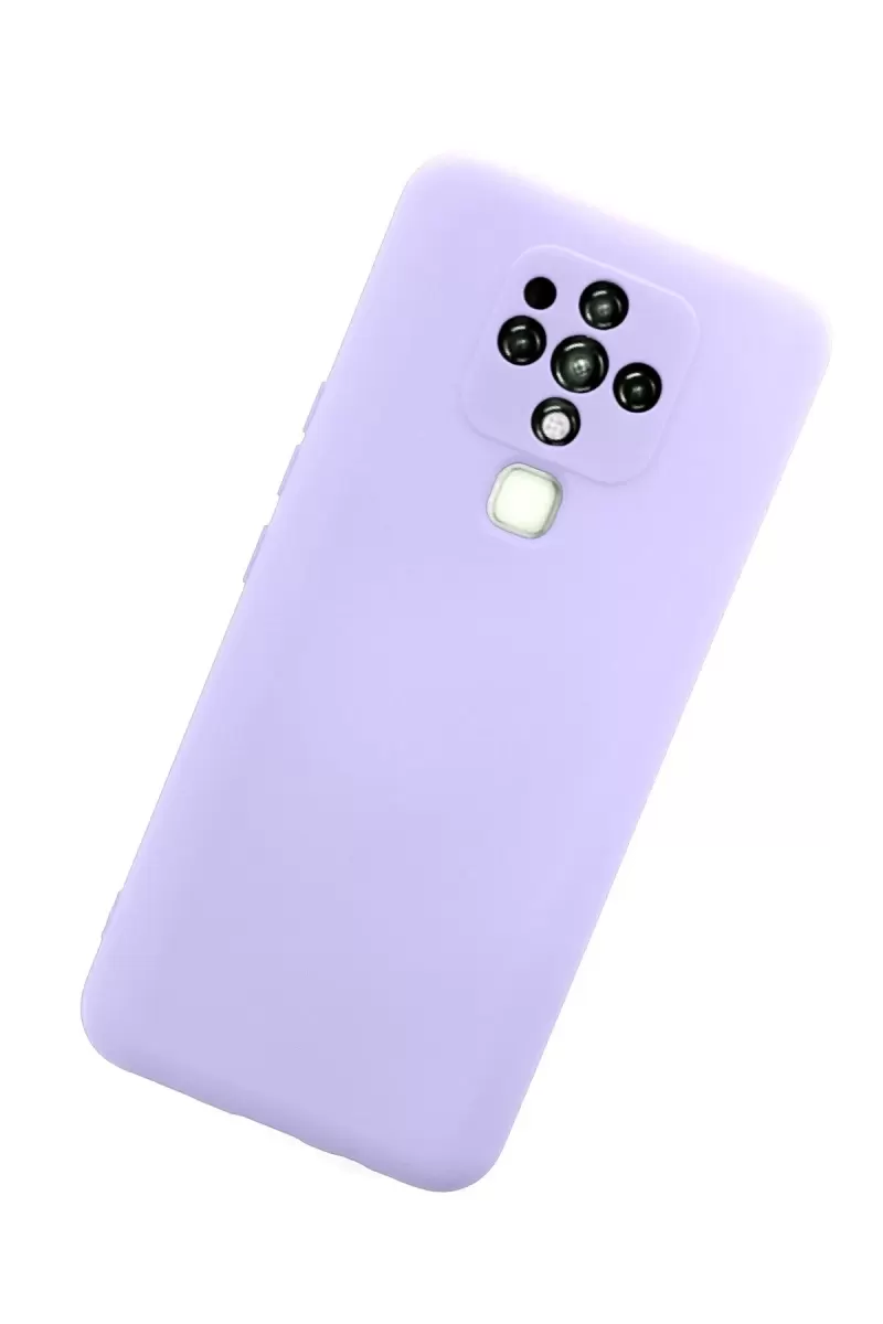 Newface Tecno Camon 16 Kılıf Nano içi Kadife Silikon - Lila
